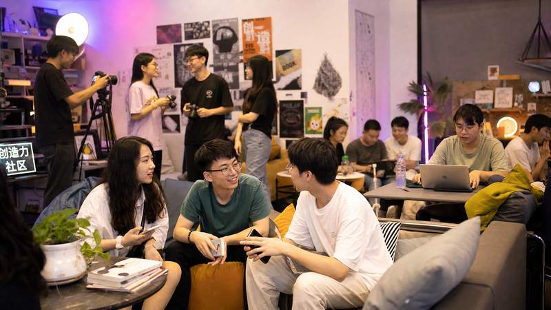 玩物创意社区活动现场